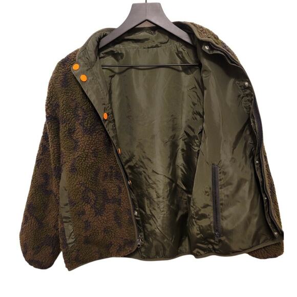 Euc Stella McCartney Kids reversible shearling jacketCAMO/Green - Picture 9 of 9